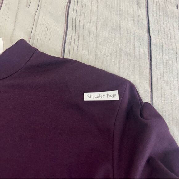 Vtg Silhouettes Maxi Dress Dress Women Plus Sz 4X Long Sleeve Plum USA Lagenlook - Picture 5 of 9